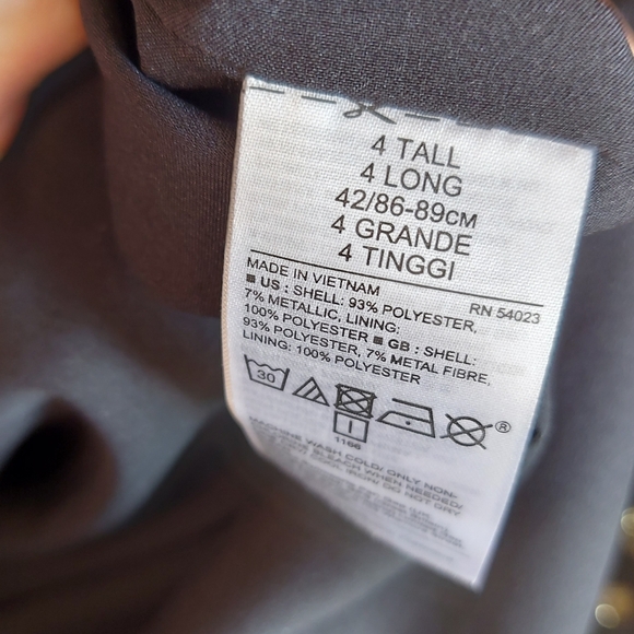 Banana Republic Black & Gold Metallic Ruffle Dress - Picture 9 of 10